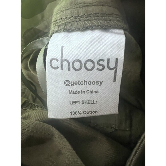 Choosy Pants Mixed Media Duo 2 Tone Cargo Khakis & Camo Oversized Fit Womens 6 - Picture 9 of 10